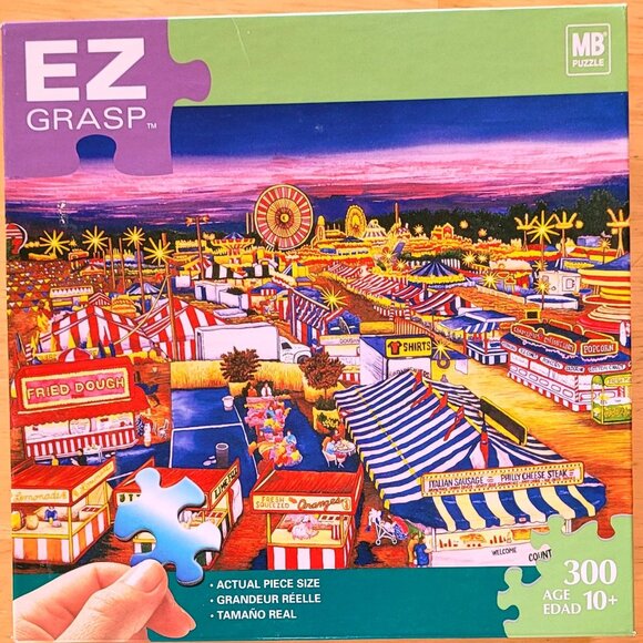 Hasbro EZ Grasp 300 Piece "Nighttime on the Midway" Puzzle (133) - Picture 1 of 1